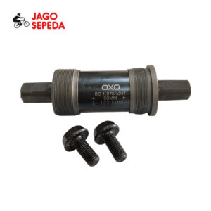 Tampak depan As BB OXO 68mm x 122.5mm untuk sepeda BMX dan MTB