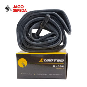 Ban Dalam Sepeda Lipat United 20x1-3/8 AV 48mm – Katup American Valve, Tahan Bocor dan Elastis | JagoSepeda.com