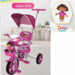 Sepeda Roda Tiga Nakami Dora The Explorer 4664 Dorongan Kanopi