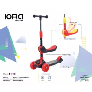 Skuter Anak Iora ST-05 PVC 3 Roda Duduk