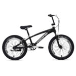 Sepeda BMX 20 Pacific Rush 2026 warna noir silver tampak samping