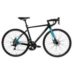 Sepeda Roadbike Element Curved LT8 di Kudus warna hitam biru 16 speed tampak samping
