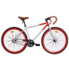Sepeda Fixie Evergreen 700C di Kudus warna merah putih