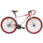 Sepeda Fixie Evergreen 700C di Kudus warna merah putih